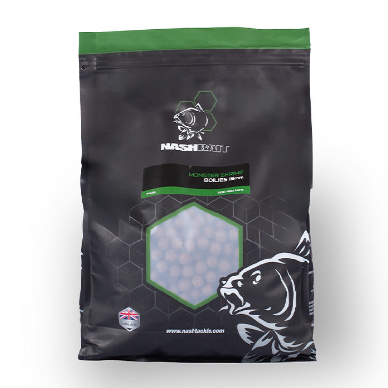 NASH Monster Shrimp Boilies 5kg 12mm