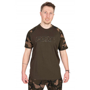 FOX Camo Outline Print T-Shirt Khaki 1