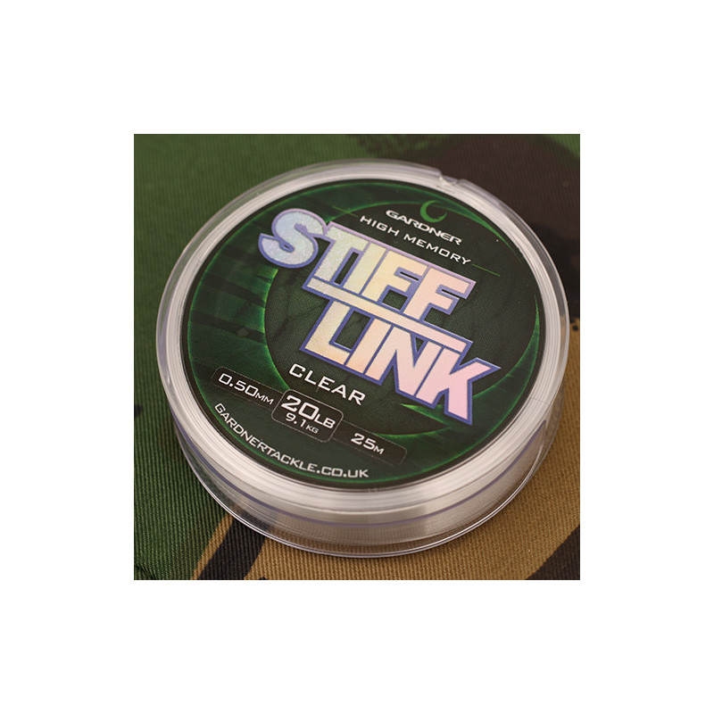 GARDNER Clear Stiff Link 25lb 0.55mm