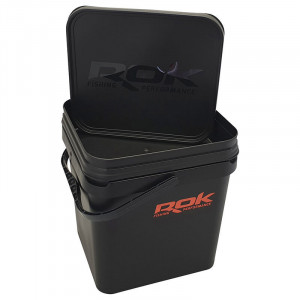 ROK Square Bucket Black Kit 17l 2