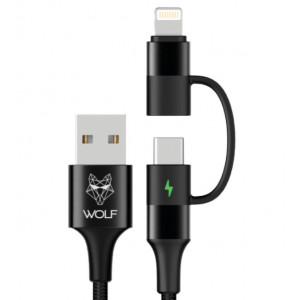 WOLF Powertech 2 in 1 Charging Cable 1