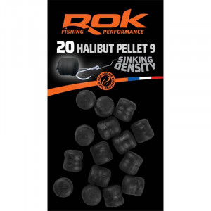 ROK Halibut Pellet Sinking Density 9mm x20 Noir 1