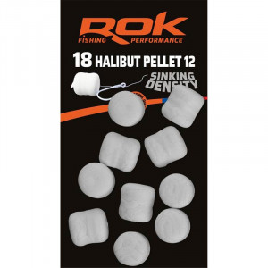 ROK Halibut Pellet Sinking Density 12mm x18 Blanc 1