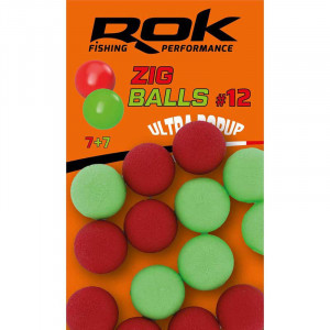 ROK Zig Ball Taille12 Rouge/Vert x14 1