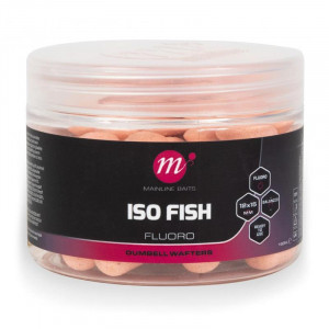 MAINLINE ISO Fish Fluoro Dumbell Wafters 12x15mm Pink 1