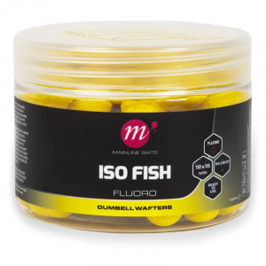 MAINLINE ISO Fish Fluoro Dumbell Wafters 12x15mm Yellow 1