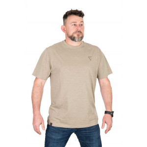 FOX T-Shirt LTD Large Print Khaki Marl 1