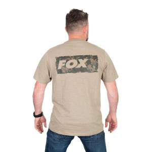 FOX T-Shirt LTD Large Print Khaki Marl 2