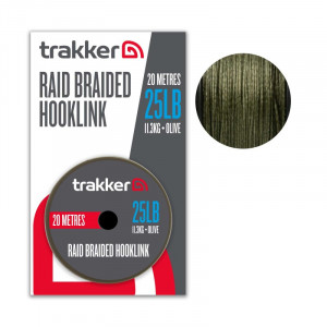 TRAKKER Raid Braided Hooklink 25lb 20m 1