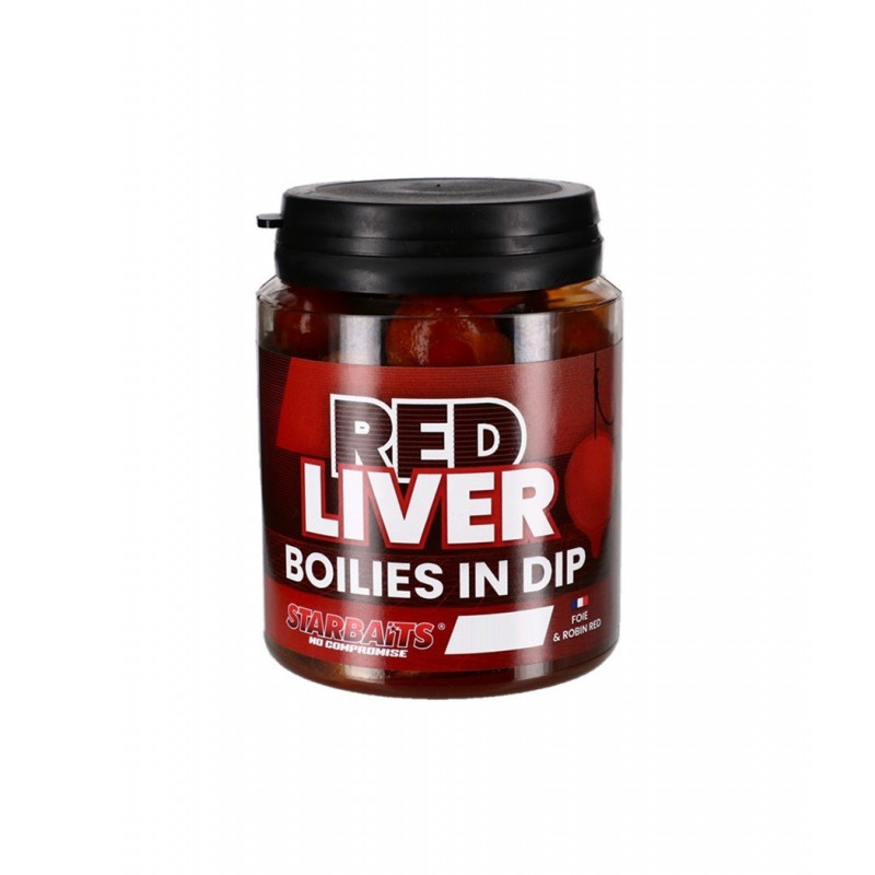 STARBAITS Red Liver Boilies In Dip 20mm*