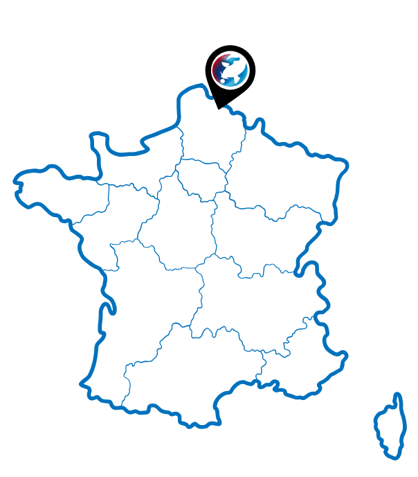 Carte France avec localisation de Carpe Concept